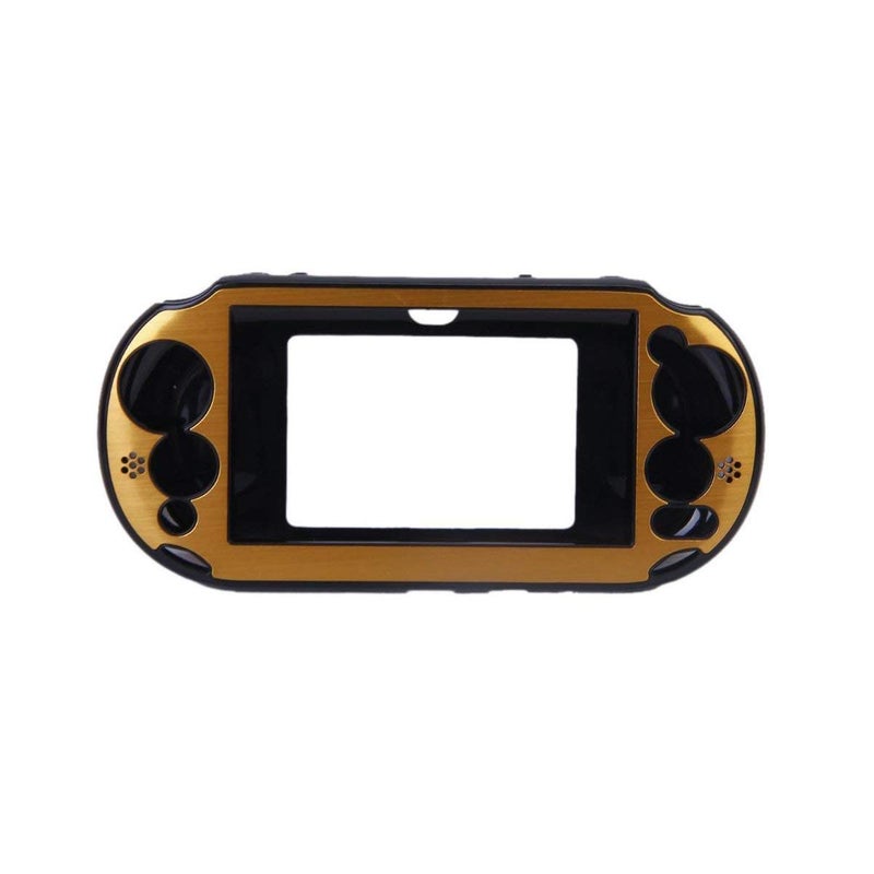 OSTENT غطاء واقي معدني ملون من الألمنيوم لجهاز سوني PS فيتا PSV PCH-2000 - لون ذهبي - Image 1